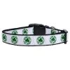 Unconditional Love Kiss Me - Im Irish Nylon Ribbon Dog Collars Medium