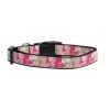 Mirage Pet Products 125-093 LG Pink Camo Nylon Collar Large
