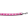 Mirage Pet Products 125-118 1006 Pink Skulls 1 inch wide 6ft long Leash