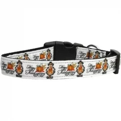 Mirage Pet Products 125-125 MD Happy Thanksgiving Dog Collar Medium