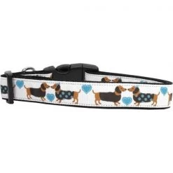 Unconditional Love Doxie Love Nylon Dog Collars Medium