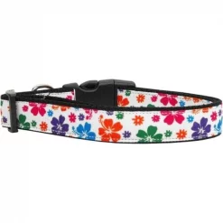 Mirage Pet Products 125-148 MD Multi-Colored Hawaiian Hibiscus Nylon Dog Collars Medium