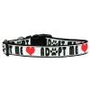 Mirage Pet Products 125-165 LG Adopt Me Nylon Dog Collar Large