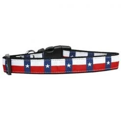 Mirage Pet Products 125-183 MD Texas Flag Nylon Dog Collar Medium