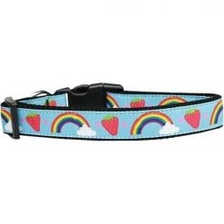 Mirage Pet Products 125-191 MD Rainbows and Berries Nylon Dog Collar Medium