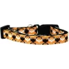 Unconditional Love Bat Argyle Nylon Dog Collar; Cat Safety