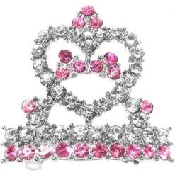 Mirage Pet Products 12-05 PK Tiara Hair Barrette Pink
