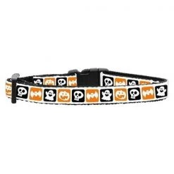 Mirage Pet Products 13-05 CT Classic Halloween Nylon Ribbon Collar Cat Safety