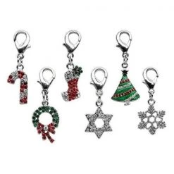 Mirage Pet Products 25-18 WRTH Holiday lobster claw charms - zipper pulls Wreath .