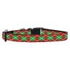 Mirage Pet Products 25-21 CT Christmas Argyle Nylon Ribbon Collar Cat Safety