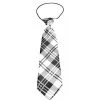 Unconditional Love Big Dog Neck Tie Plaid White