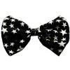Mirage Pet Products 48-02 Dog Bow Tie Black and White Stars