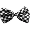 Mirage Pet Products 48-10 Dog Bow Tie Checkered Black
