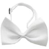 Unconditional Love Plain White Bow Tie