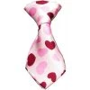 Unconditional Love Dog Neck Tie Hearts