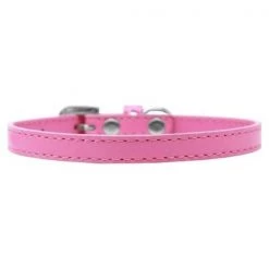 Mirage Pet Products509-1 BPK-8 Omaha Plain Puppy Collar; Bright Pink - Size 8