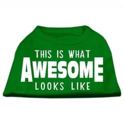 Mirage Pet Products 51-127 XXXLEG This is What Awesome Looks Like Dog Shirt Emerald Green XXXL - 20