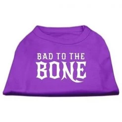 Mirage Pet Products 51-128 XLPR Bad to the Bone Dog Shirt Purple XL - 16