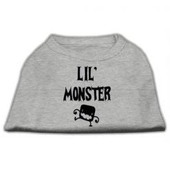Mirage Pet Products 51-13-02 XXLGY Lil Monster Screen Print Shirts Grey XXL - 18
