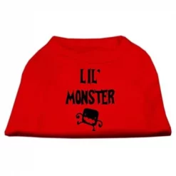 Mirage Pet Products 51-13-02 XXLRD Lil Monster Screen Print Shirts Red XXL - 18