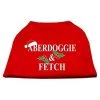 Mirage Pet Products 51-25-19 XXXLRD Aberdoggie Christmas Screen Print Shirt Red XXXL- 20