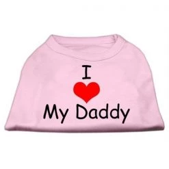 Mirage Pet Products 51-34 XSLPK I Love My Daddy Screen Print Shirts Pink XS - 8