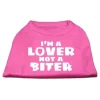 Mirage Pet Products 51-42 XXLBPK Im a Lover not a Biter Screen Printed Dog Shirt Bright Pink XXL - 18