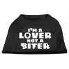 Mirage Pet Products 51-42 XXXLBK Im a Lover not a Biter Screen Printed Dog Shirt Black XXXL - 20