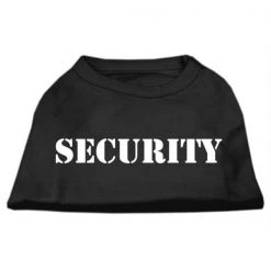 Mirage Pet Products 51-48 LGBK Security Screen Print Shirts Black with white text Lg - 14