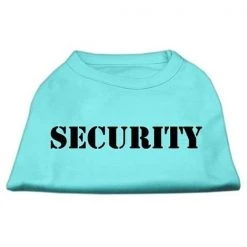 Mirage Pet Products 51-48 XSAQ Security Screen Print Shirts Aqua with black text XS - 8
