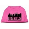 Mirage Pet Products 51-70 SMBPK Los Angeles Skyline Screen Print Shirt Bright Pink Sm - 10