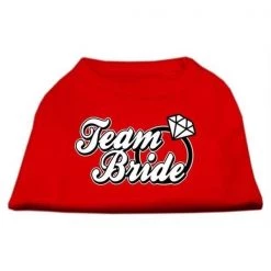 Mirage Pet Products 51-77 LGRD Team Bride Screen Print Shirt Red Lg - 14