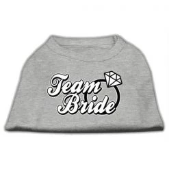 Mirage Pet Products 51-77 XLGY Team Bride Screen Print Shirt Grey XL - 16
