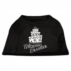 Mirage Pet Products 51-80 XLBK Wedding Crasher Screen Print Shirt Black XL - 16