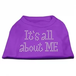 Mirage Pet Products 52-03 SMPR Its All About Me Rhinestone Shirts Purple S - 10