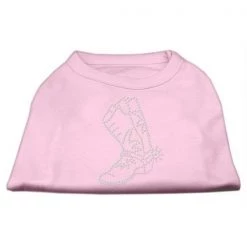 Unconditional Love Rhinestone Boot Shirts Light Pink XS - 8