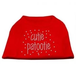 Mirage Pet Products 52-24 SMRD Cutie Patootie Rhinestone Shirts Red SM - 10