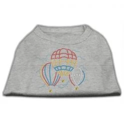 Mirage Pet Products 52-39 LGGY Hot Air Balloon Rhinestone Shirts Grey L - 14