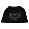 Mirage Pet Products 52-84 XXLBK Angel Heart Rhinestone Dog Shirt Black XXL - 18