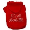Mirage Pet Products 54-03 XXLRD Its All About Me Rhinestone Hoodies Red XXL - 18