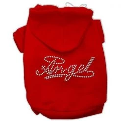 Mirage Pet Products 54-05 XLRD Angel Rhinestud Hoodie Red XL - 16