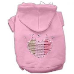 Mirage Pet Products 54-41 MDPK Italian Rhinestone Hoodies Pink M - 12