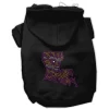 Mirage Pet Products 54-44 LGBK Louisiana Rhinestone Hoodie Black L - 14