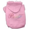 Mirage Pet Products 54-65 XLPK Rainbow Colored Pride Hoodies Pink XL - 16
