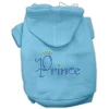 Mirage Pet Products 54-66 XSBBL Prince Rhinestone Hoodies Baby Blue XS - 8