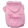 Mirage Pet Products 54-67 MDPK Princess Rhinestone Hoodies Pink M - 12