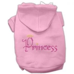 Mirage Pet Products 54-67 MDPK Princess Rhinestone Hoodies Pink M - 12