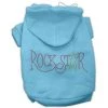 Mirage Pet Products 54-73 SMBBL Rock Star Rhinestone Hoodies Baby Blue S - 10