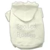 Mirage Pet Products 54-75 MDCR Spoiled Rotten Rhinestone Hoodie Cream M - 12