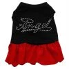 Mirage Pet Products 57-08 XXXLBKRD Rhinestone Angel Dress Black with Red XXXL - 20